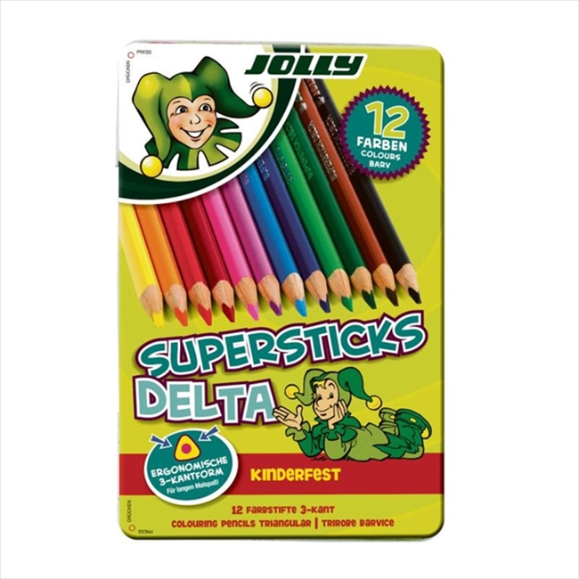 CRJ30030013.jpg JOLLY SUPERSTICKS DELTA PENCIL 12PCS SET - Image 1