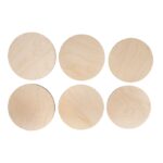 RAYHER WOOD ROUND PANEL SET D.11.5-12.5CM 6PCS