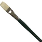 RAINBOW BRUSH WHITE BRISTLE FLAT [LH] 1150F No.12