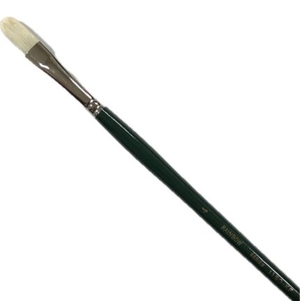 RAINBOW BRUSH WHITE BRISTLE FILBERT [LH] 1150KF No.4