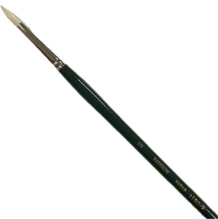 RAINBOW BRUSH WHITE BRISTLE ROUND [LH] 1150R No.3