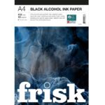 FRISK BLACK ALCOHOL INK PAPER PAD A4 155G 15SH