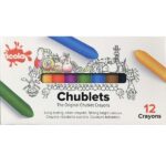 SCOLA CHUBLETS CRAYONS 12PCS