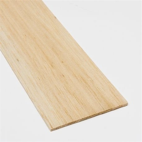 LSTLBAB0301001.jpg BALSA WOOD SHEET 3X100X1000MM - Image 1