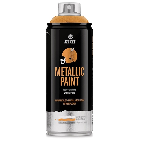 MTNPROMET-GL-R1036.jpg MTN PRO METALLIC SPRAY PAINT 400ML GOLD - Image 1