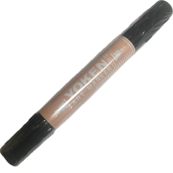 TERYAM-04.jpg YOKEN ALCOHOL TWIN ART MARKER No.04 DEEP ORANGE - Image 1