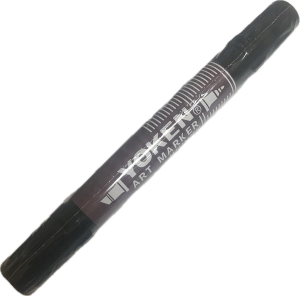 TERYAM-09.jpg YOKEN ALCOHOL TWIN ART MARKER No.09 DARK BROWN - Image 1