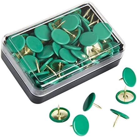 FR5018.jpg FARA DRAWING PINS 50PCS GREEN - Image 1