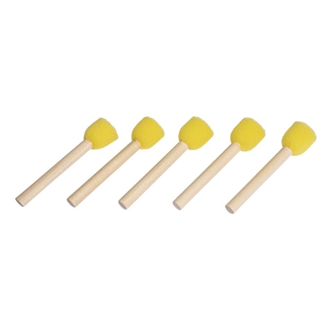 R37082000.jpg RAYHER FOAM BRUSH D.2CM 5PCS - Image 1