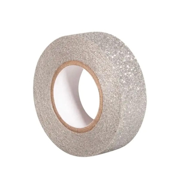 R59925606.jpg RAYHER GLITTER TAPE 15MMX5M SILVER - Image 1