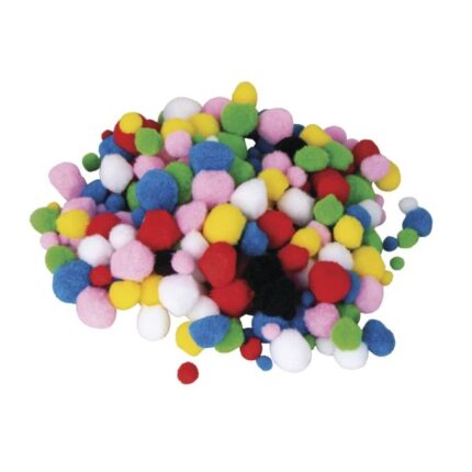 RAYHER POMPONS D.1-3CM 250PCS ASSORTED
