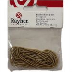 RAYHER DECORATIVE ELASTIC WIRE D.2MMX1.5M GOLD