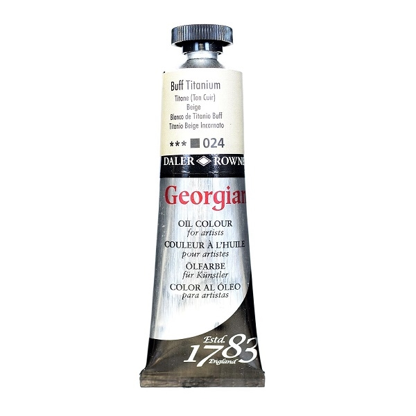 111014024.jpg DALER ROWNEY GEORGIAN OIL COLOUR 38ML BUFF TITANIUM - Image 1