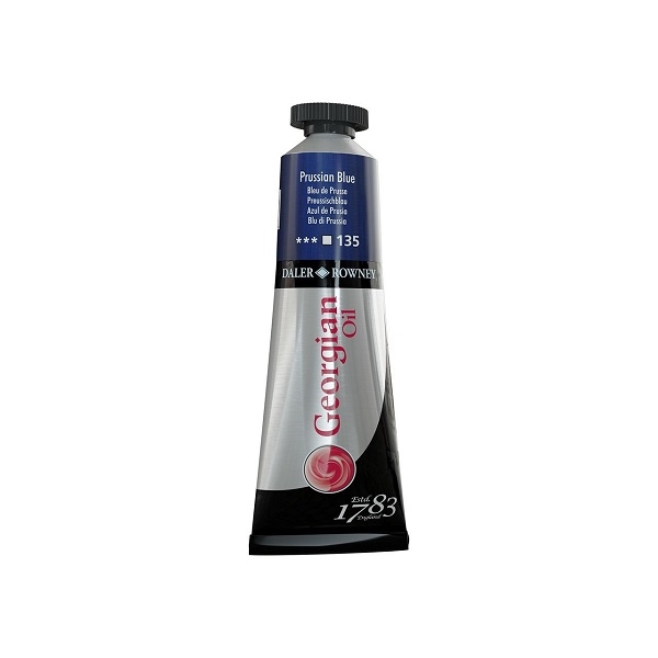 111014135.jpg DALER ROWNEY GEORGIAN OIL COLOUR 38ML PRUSSIAN BLUE - Image 1