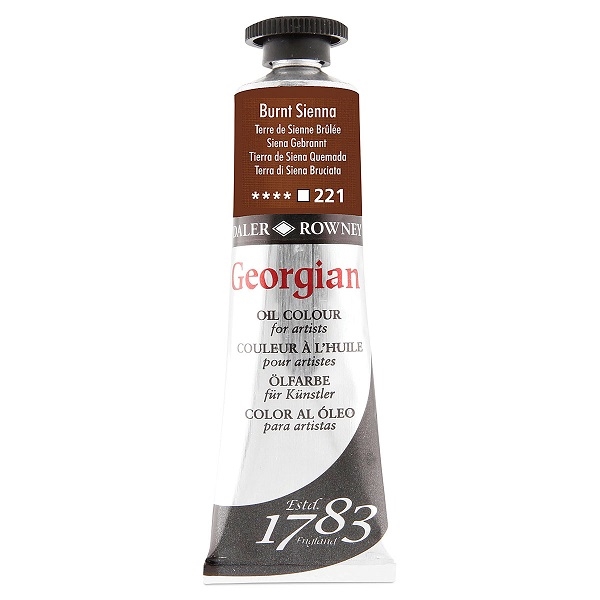 111014221.jpg DALER ROWNEY GEORGIAN OIL COLOUR 38ML BURNT SIENNA - Image 1