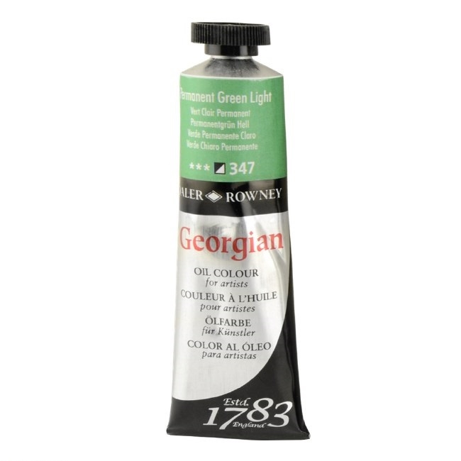 111014347.jpg DALER ROWNEY GEORGIAN OIL COLOUR 38ML PERMANENT GREEN LIGHT - Image 1
