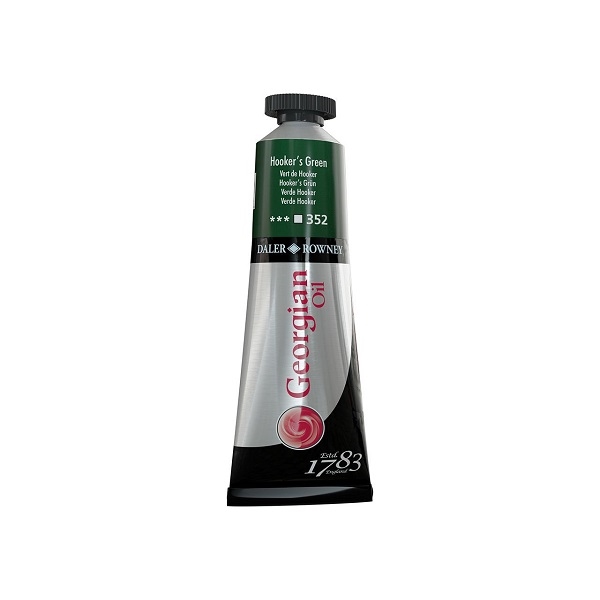 111014352.jpg DALER ROWNEY GEORGIAN OIL COLOUR 38ML HOOKERS GREEN - Image 1