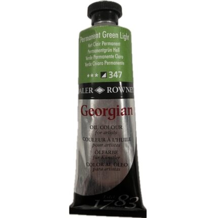 DALER ROWNEY GEORGIAN OIL COLOUR 75ML PERMANENT GREEN LIGHT
