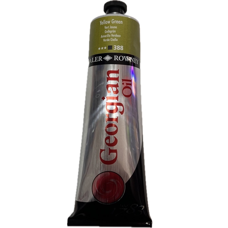 111225388.jpg DALER ROWNEY GEORGIAN OIL COLOUR 225ML YELLOW GREEN - Image 1