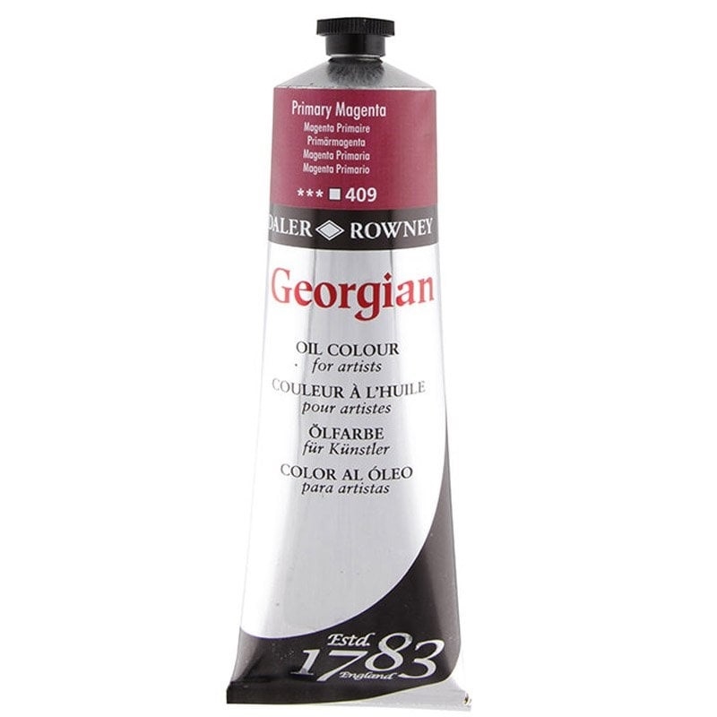 111225409.jpg DALER ROWNEY GEORGIAN OIL COLOUR 225ML PRIMARY MAGENTA - Image 1