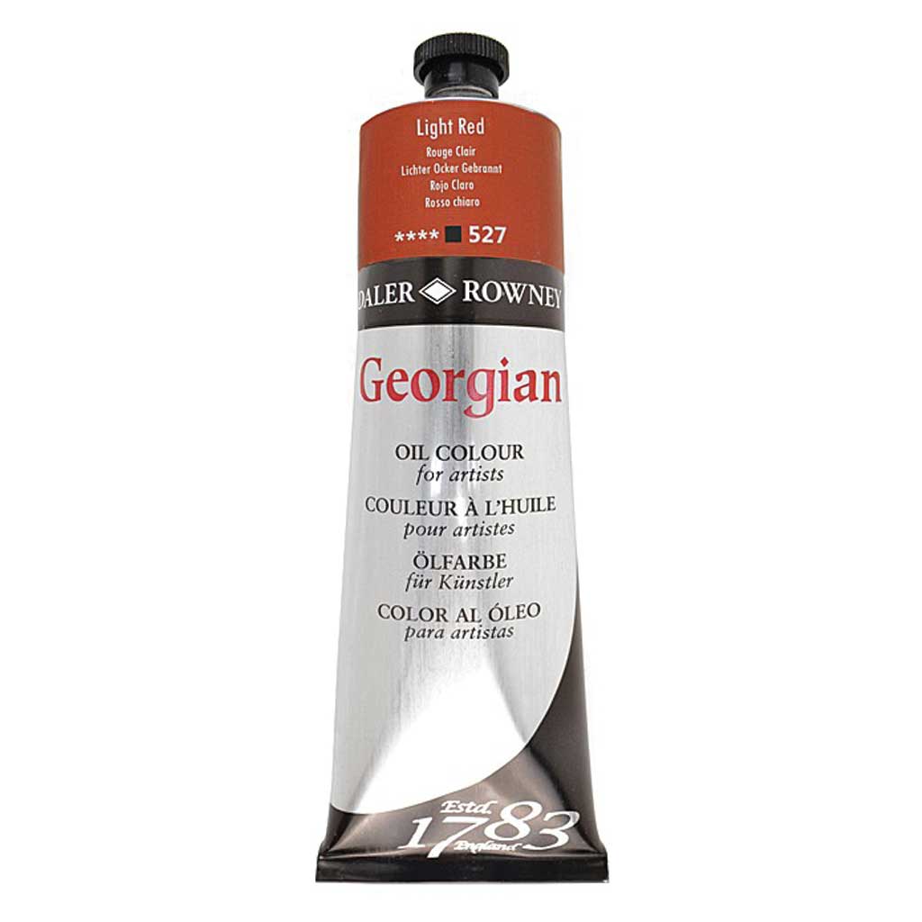 111225527.jpg DALER ROWNEY GEORGIAN OIL COLOUR 225ML LIGHT RED - Image 1