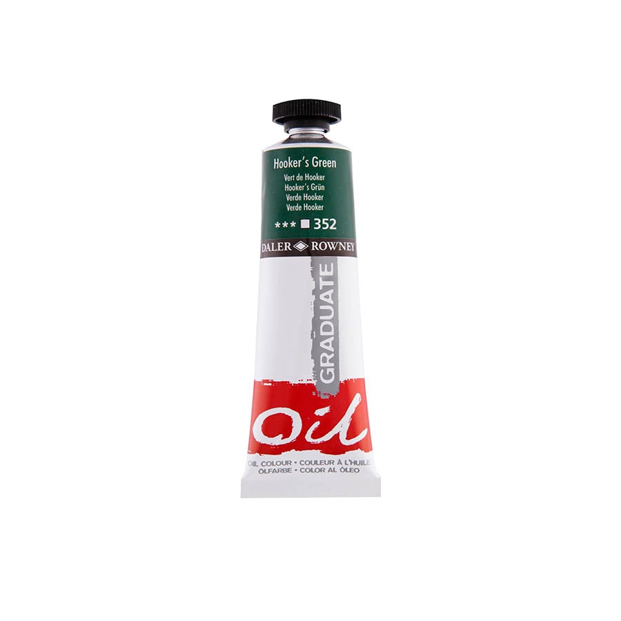 117038352.jpg DALER ROWNEY GRADUATE OIL COLOUR 38ML HOOKERS GREEN - Image 1