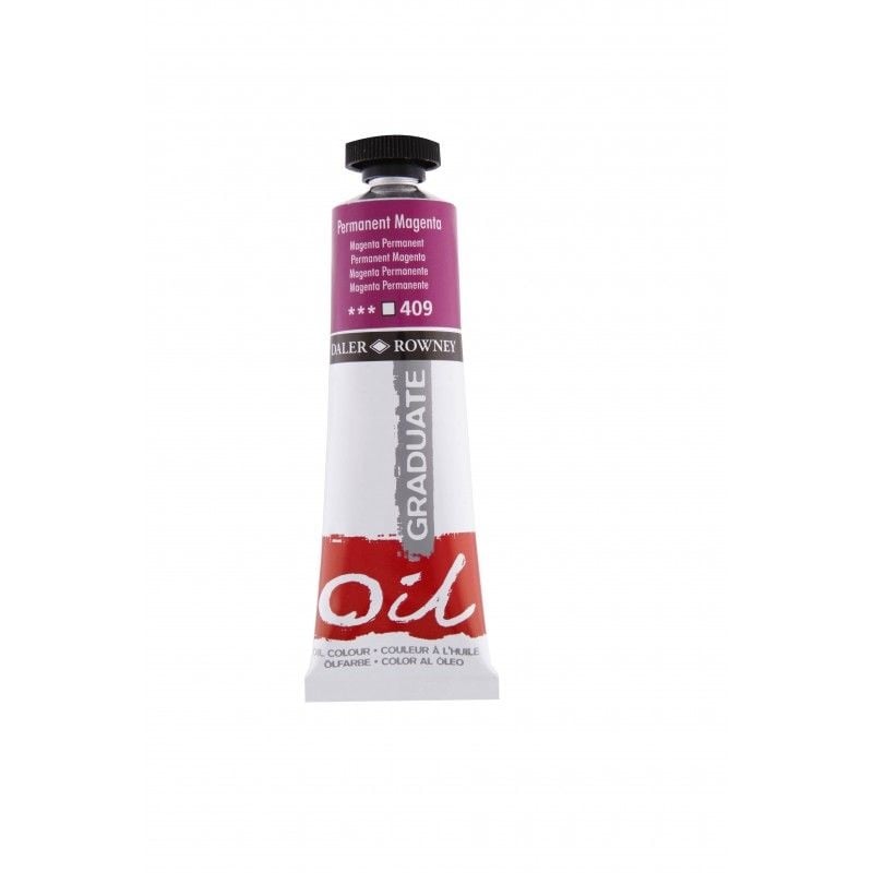 117038409.jpg DALER ROWNEY GRADUATE OIL COLOUR 38ML PERMANENT MAGENTA - Image 1