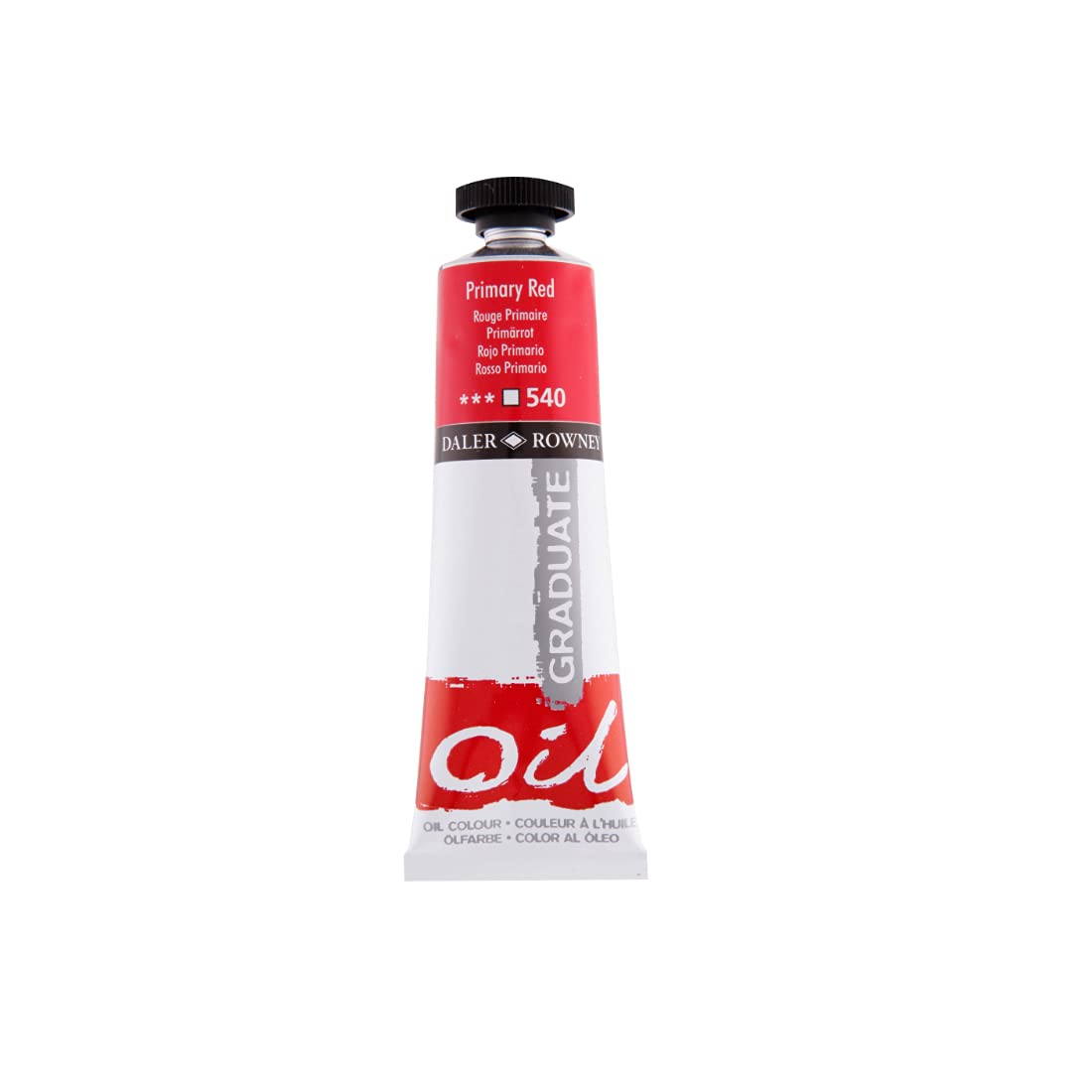 117038540.jpg DALER ROWNEY GRADUATE OIL COLOUR 38ML PRIMARY RED - Image 1