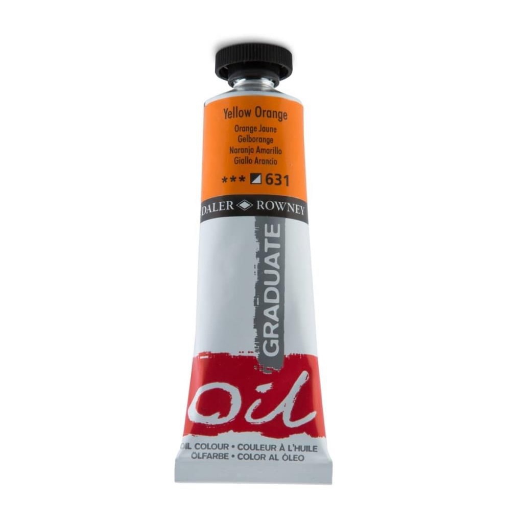 117038631.jpg DALER ROWNEY GRADUATE OIL COLOUR 38ML YELLOW ORANGE - Image 1