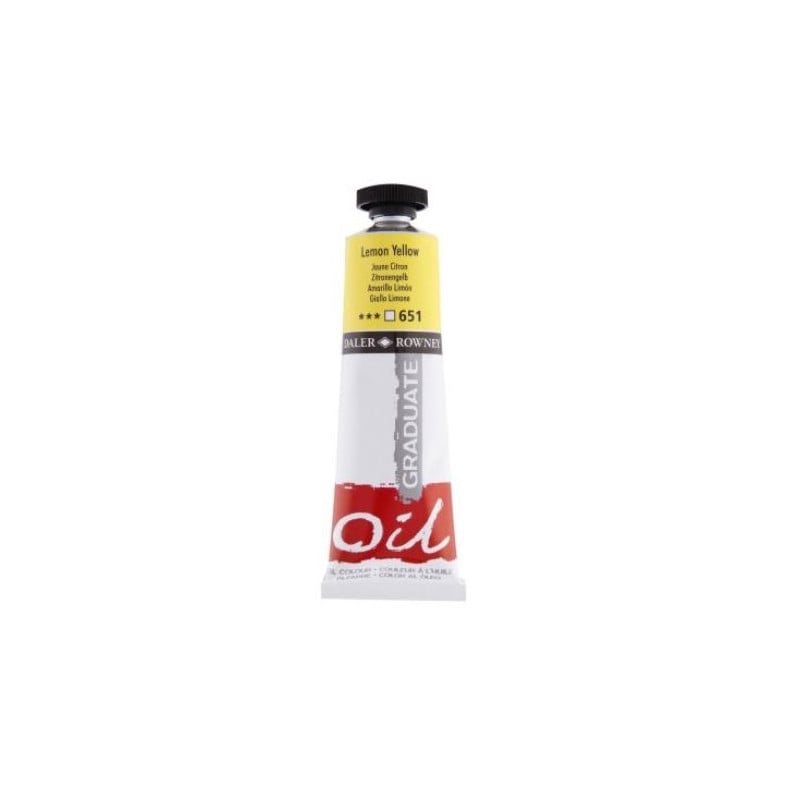 117038651.jpg DALER ROWNEY GRADUATE OIL COLOUR 38ML LEMON YELLOW - Image 1