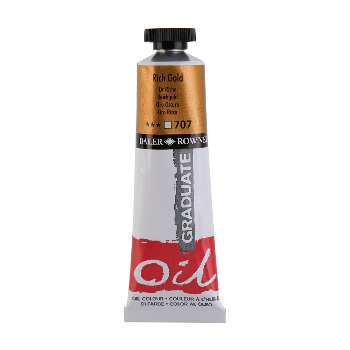 117038707.jpg DALER ROWNEY GRADUATE OIL COLOUR 38ML RICH GOLD - Image 1