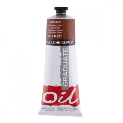 GRADUATE OIL COLOUR 200ML BURNT SIENNA