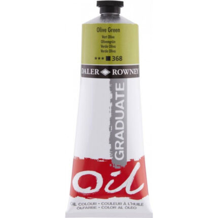 DALER ROWNEY GRADUATE OIL COLOUR 200ML OLIVE GREEN