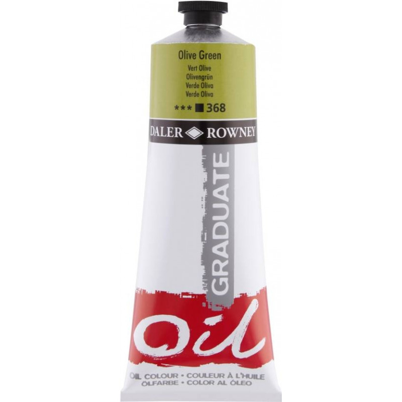 117200368.jpg DALER ROWNEY GRADUATE OIL COLOUR 200ML OLIVE GREEN - Image 1