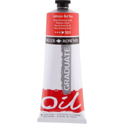 DALER ROWNEY GRADUATE OIL COLOUR 200ML CADMIUM RED [HUE]