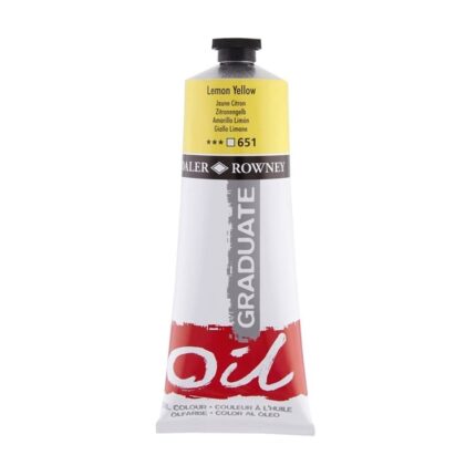 DALER ROWNEY GRADUATE OIL COLOUR 200ML LEMON YELLOW