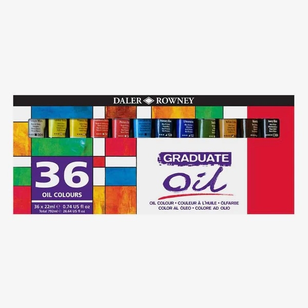 117522036.jpg DALER ROWNEY GRADUATE OIL COLOUR 36X22ML SELECTION SET - Image 1