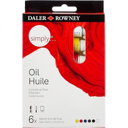 DALER ROWNEY SIMPLY OIL PAINT SET 6X12ML