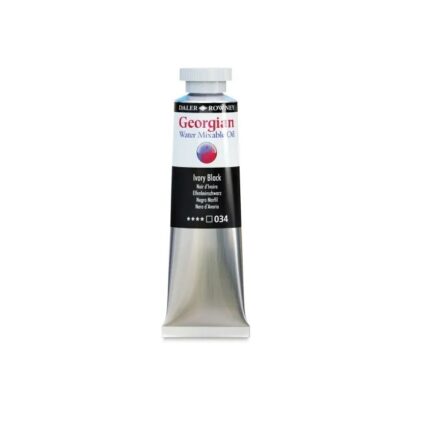 GEORGIAN WATER MIXABLE OIL COLOUR 37ML IVORY BLACK