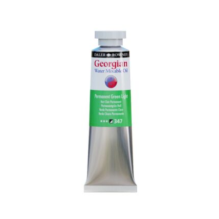 DALER ROWNEY GEORGIAN WATER MIXABLE OIL COLOUR 37ML PERMANENT GREEN LIGHT