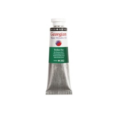 DALER ROWNEY GEORGIAN WATER MIXABLE OIL COLOUR 37ML VIRIDIAN [HUE]