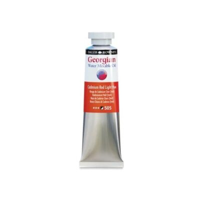 DALER ROWNEY GEORGIAN WATER MIXABLE OIL COLOUR 37ML CADMIUM RED LIGHT [HUE]