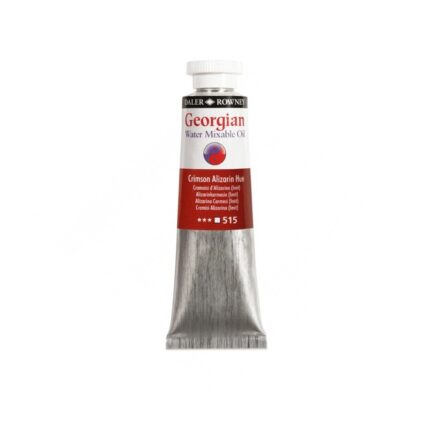 DALER ROWNEY GEORGIAN WATER MIXABLE OIL COLOUR 37ML CRIMSON ALIZARIN [HUE]