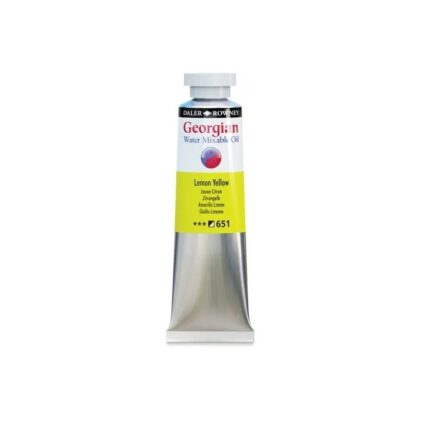 DALER ROWNEY GEORGIAN WATER MIXABLE OIL COLOUR 37ML LEMON YELLOW