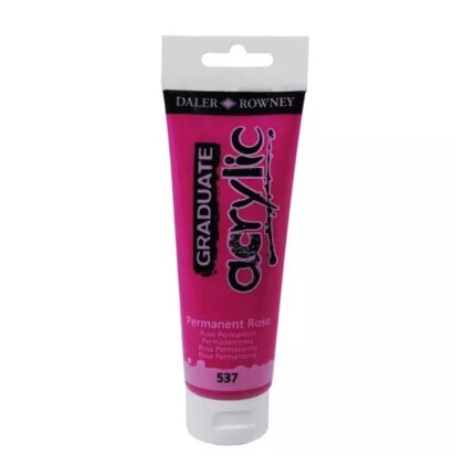DALER ROWNEY GRADUATE ACRYLIC PAINT 120ML PERMANENT ROSE