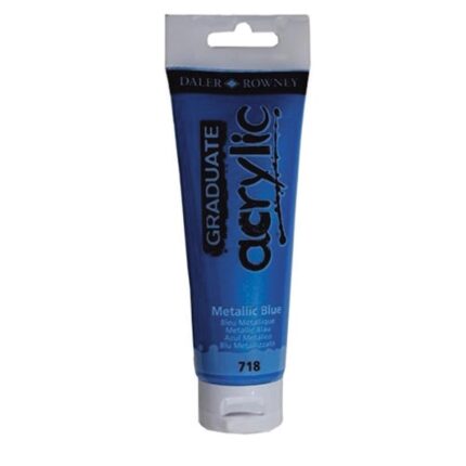 DALER ROWNEY GRADUATE ACRYLIC PAINT 120ML METALLIC BLUE