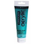 DALER ROWNEY GRADUATE ACRYLIC PAINT 120ML METALLIC GREEN