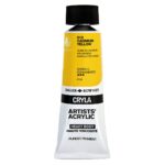 DALER ROWNEY CRYLA ARTISTS ACRYLIC PAINT 75ML [SERIES C] CADMIUM YELLOW