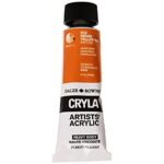 DALER ROWNEY CRYLA ARTISTS ACRYLIC PAINT 75ML [SERIES B] INDIAN YELLOW [HUE]