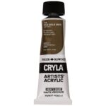 DALER ROWNEY CRYLA ARTISTS ACRYLIC PAINT 75ML [SERIES C] PALE GOLD [IMIT]